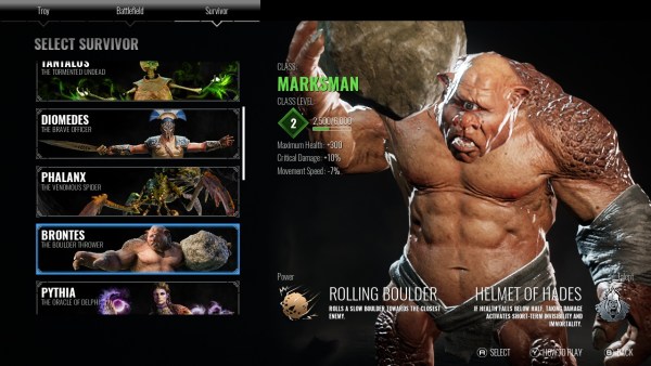 Achilles Survivor Screenshot