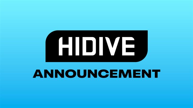 HIDIVE Announcement Image