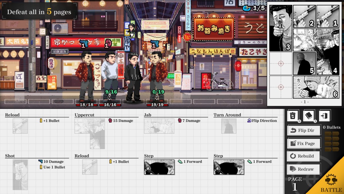 The Fable Manga Build Roguelike Screenshot